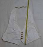 Vintage Naval Waistcoat Mess Dress Bib British Royal Navy Insignia Buttons