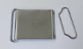 62mm Chrome Buckle Plate Buckle Set No Insignia British Issue STD270