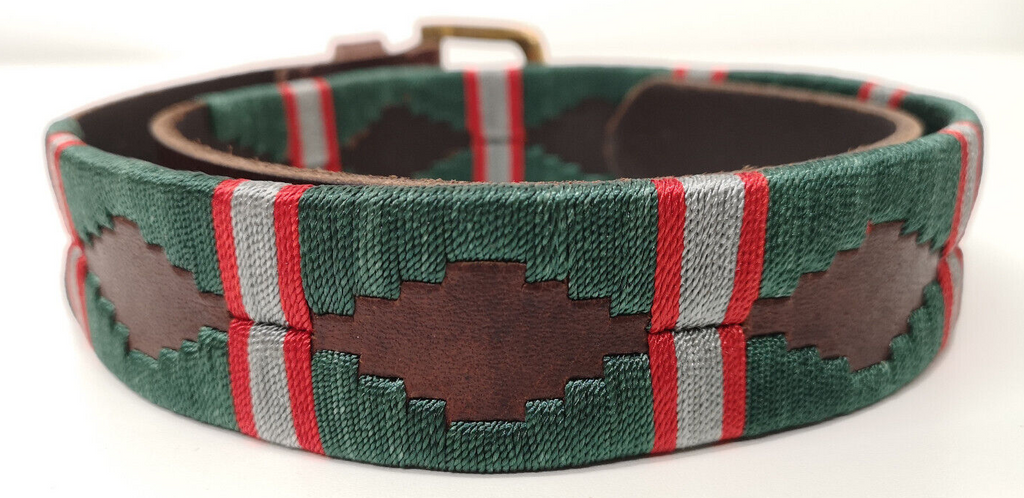 Intelligence Corps Leather Polo Belt with Brass Buckle Size 30"