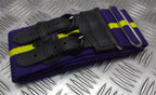 Stable Belt Issue Purple with Yellow Stripe Double Leather Strap 36"