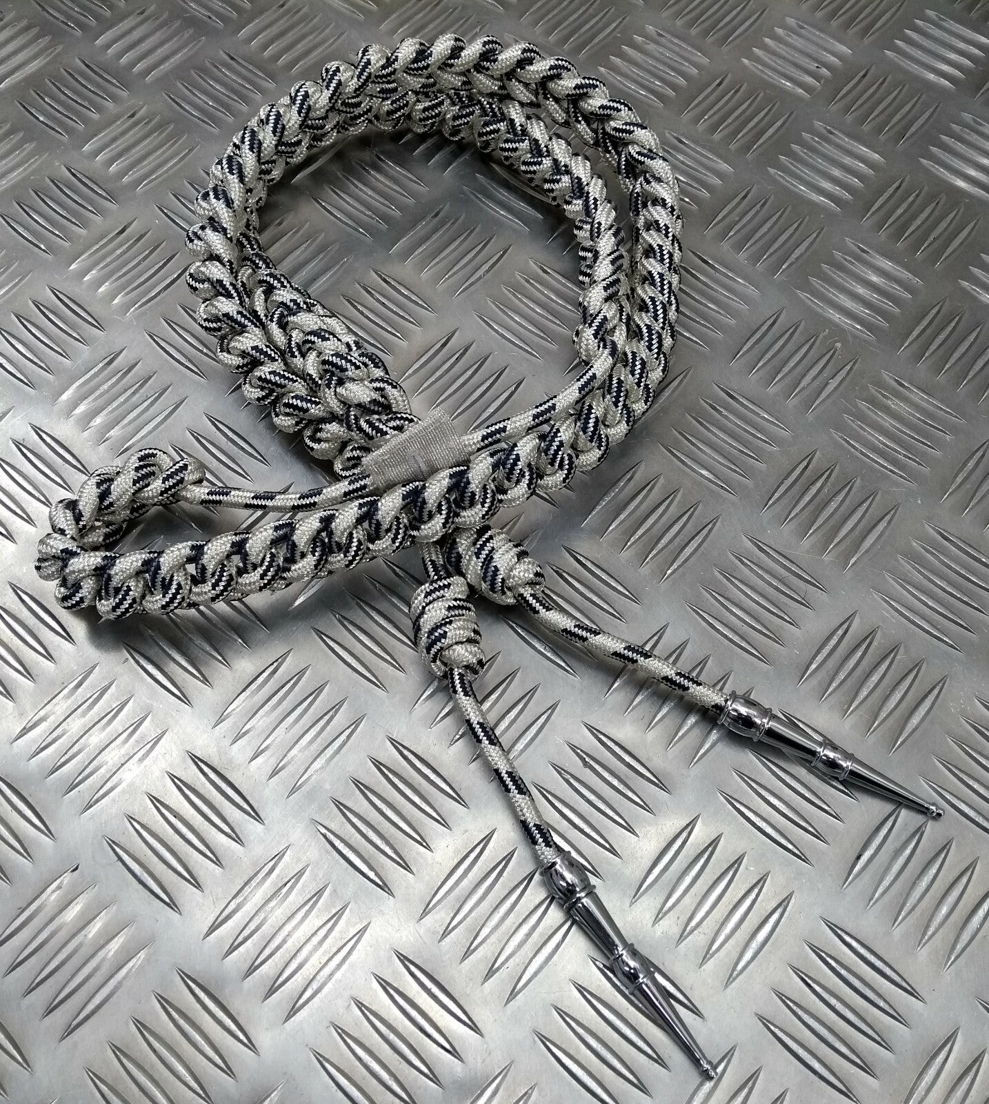 Senior Officer Silver & Blue Fleck Ceremonial Aiguillette