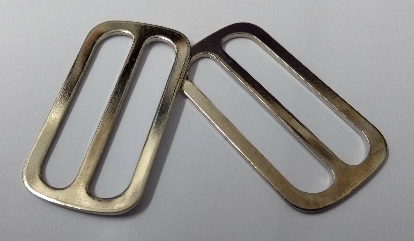 Genuine British Made Chrome Small Belt Strap Slider Adjusters X4 STD128