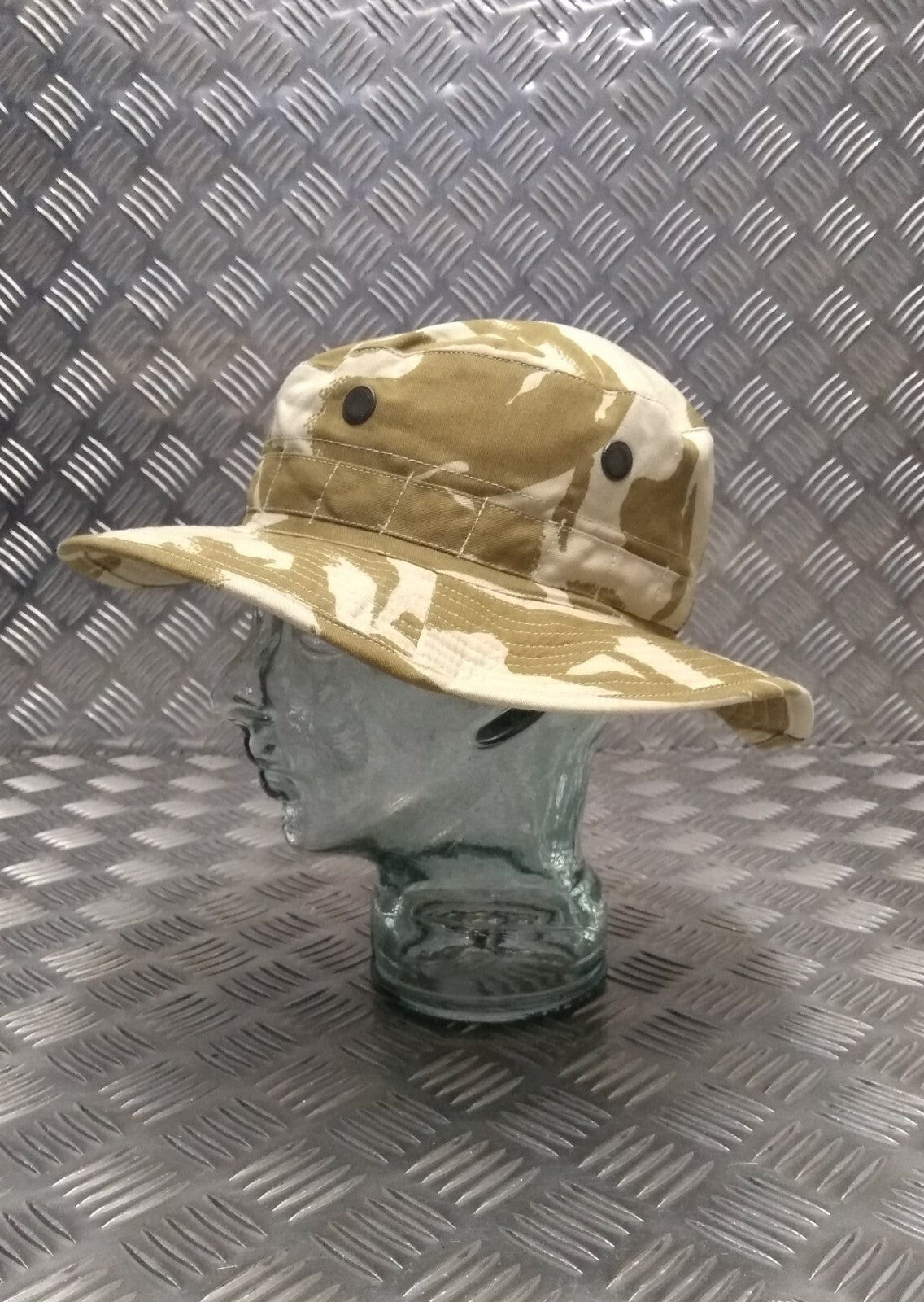 Genuine British Army DDP Boonie / Bush Hat Desert CAMO No Flap - NEW 53cm