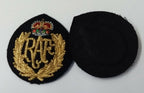 Hat Badge RAF Royal Air Force Braided Cloth Standard Dress Cap Patches X2