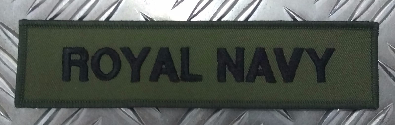 Genuine British Navy OD Green Title Chest Strip / Tape Royal Navy - Brand NEW
