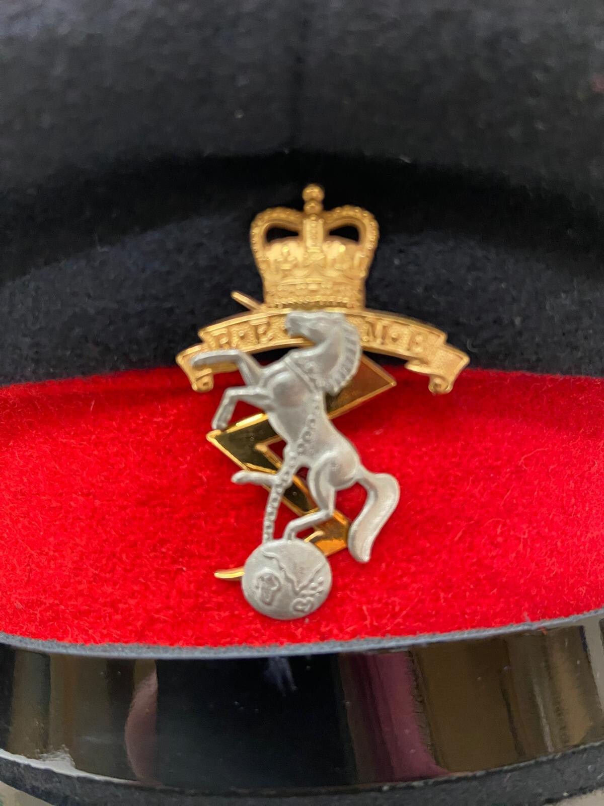 British REME Officers Hat / Cap No1 Royal Electrical & Mechanical Engineers 56cm