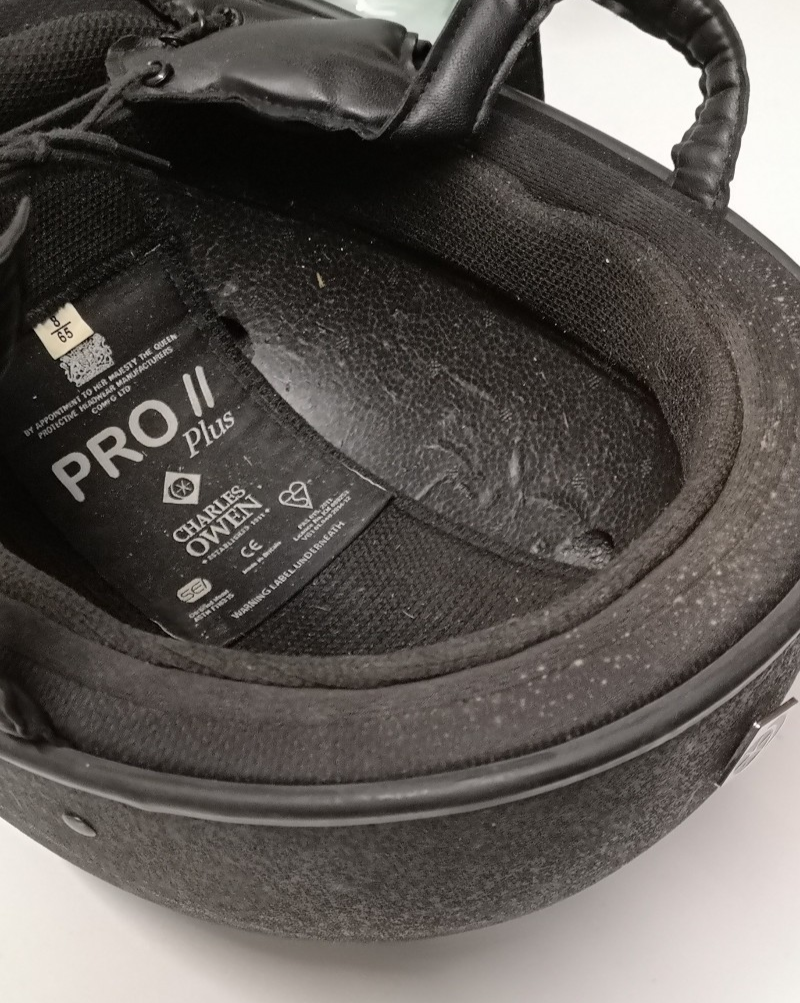 Charles Owen Helmet Pro Plus 2 Jockey / Equestrian Black Size 65cm
