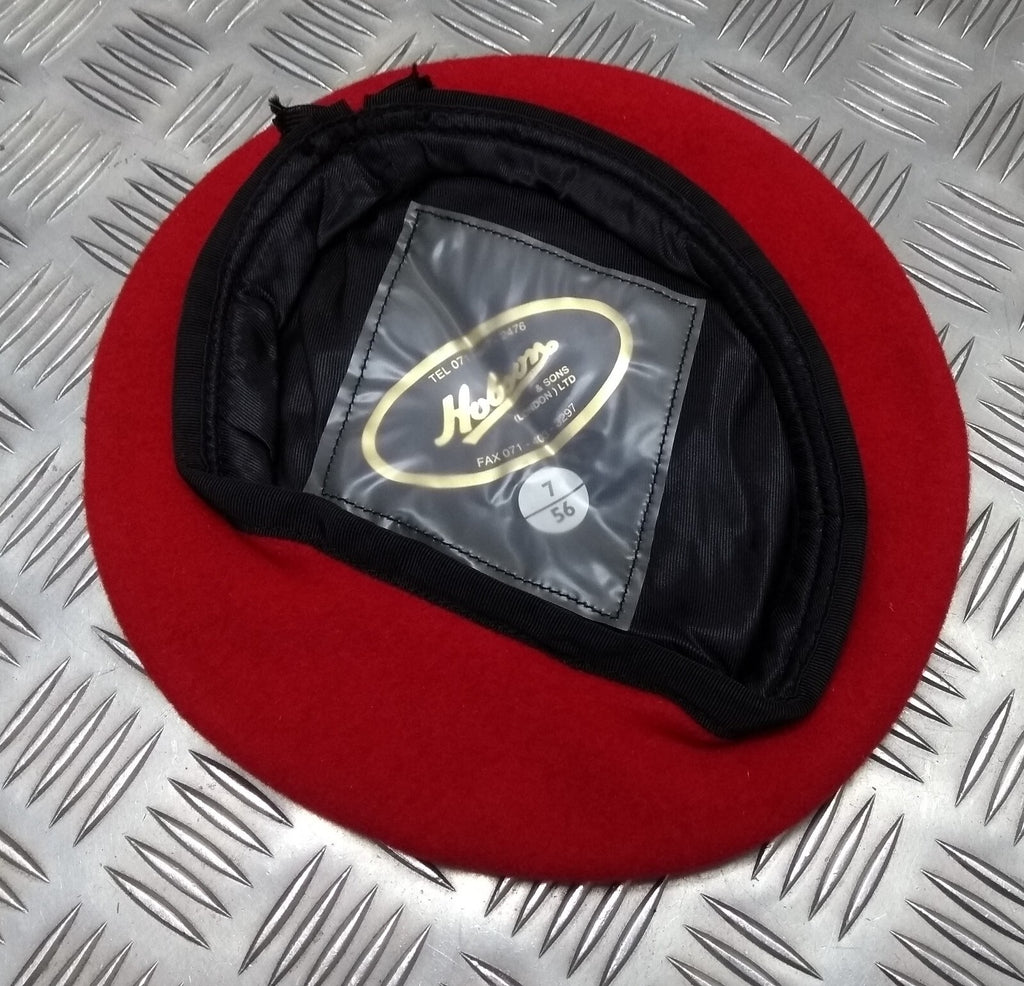 Red Beret Genuine Hobson London Issue Manufactures Sample 56cm