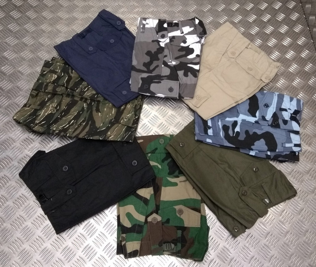 Kids ARMY Children's Combat Cargo Trousers - Military Soldier - NEW