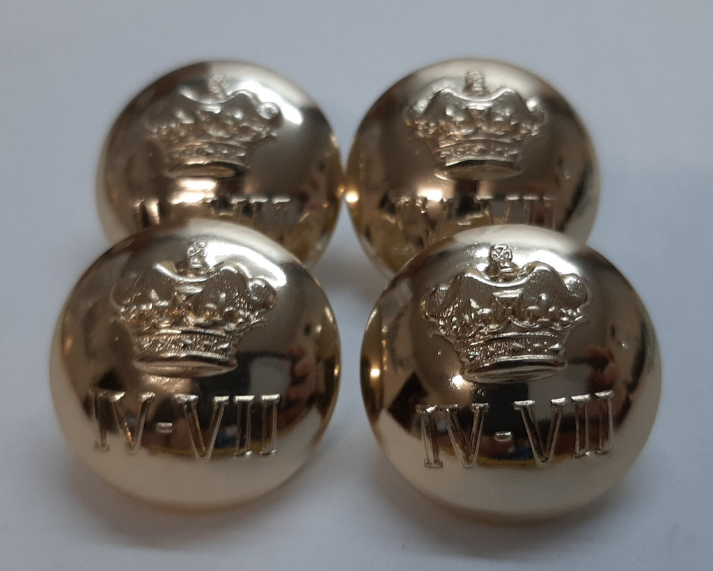 4th/7th RDG British Dragoons Dress Large Buttons x 4 NOS