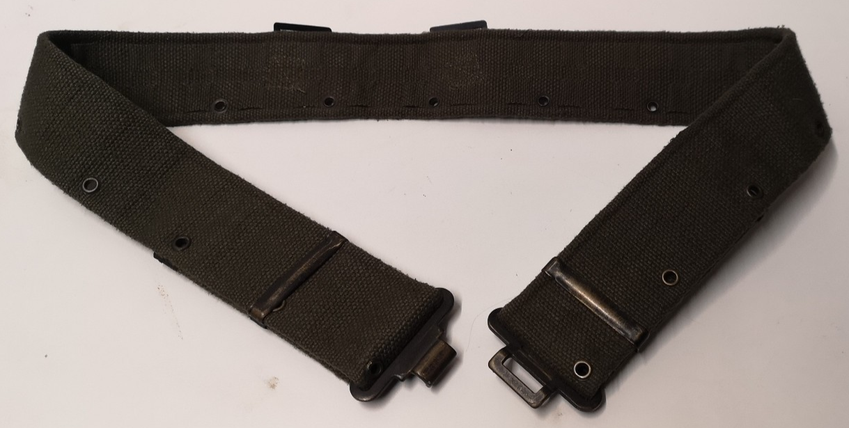 Vintage Belt Webbing Load Carry Pistol Canvas Belt Pattern 58 Waist 44"