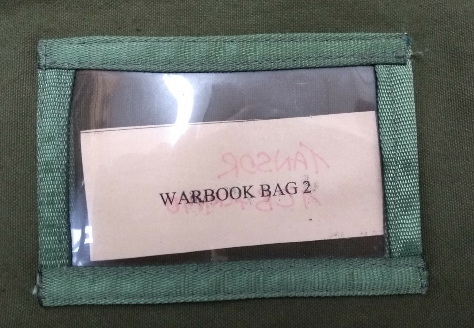 War Book Document Bag Heavy Duty Canvas With Metal And Vinyl Closure System