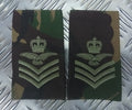 Genuine British Army Camo FLIGHT SERGEANT AIRCREW Rank Slides / Epaulette NEW