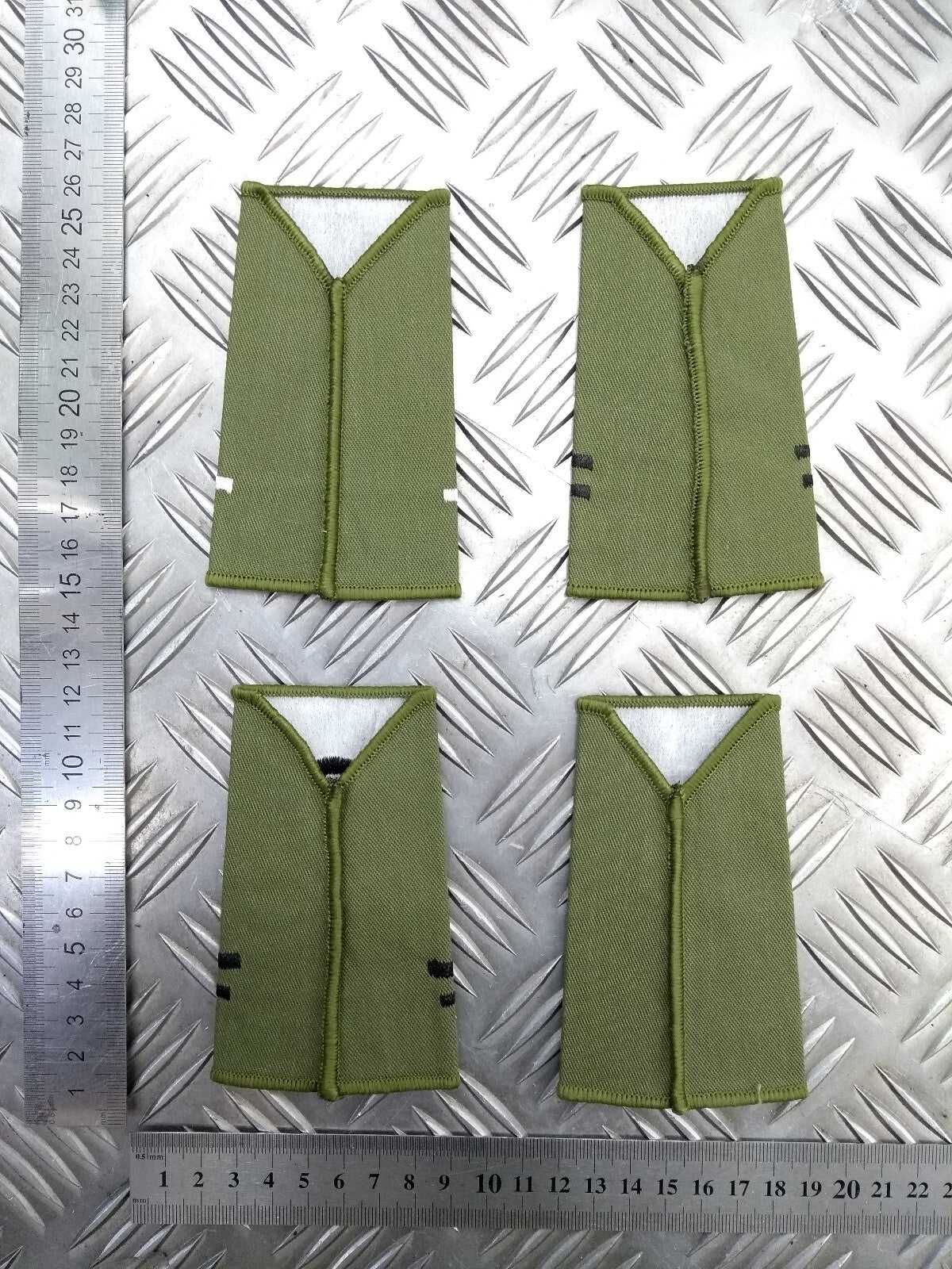 Exeter University Officers' Training Corps EUOTC OD Green Rank Slides - NEW