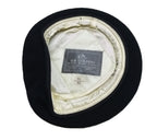 Black Beret Goldings Army Pattern 100% Wool / Silky Lining & Petersham Trim