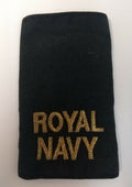 Genuine British Royal Navy Issue "Able Rate" RN black Rank Slide Epaulette