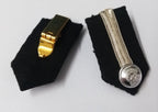 Ceremonial Gorgets Collar Tabs Silver Detail Chrome Officers Insignia Buttons