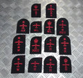 Royal Navy Red on Black Embroidered Assorted Branch Qualification Badges Various