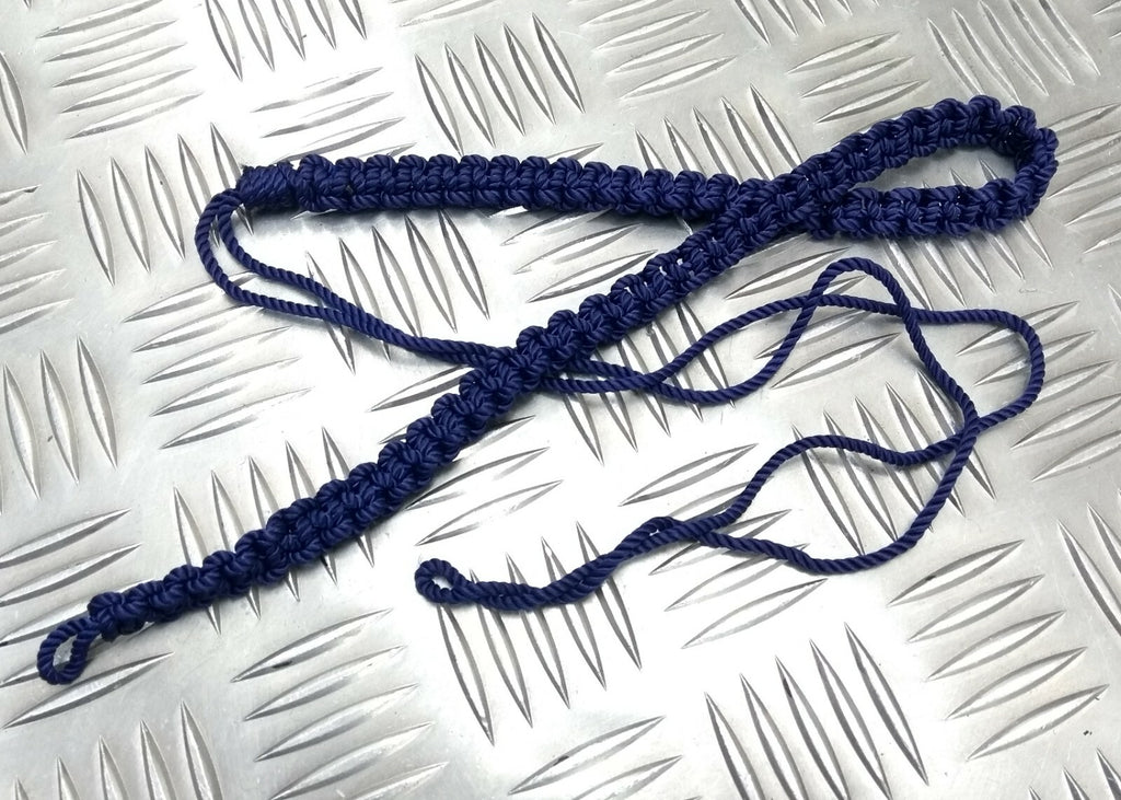 Genuine British Army Royal Corps of Signals Blue 3 Ply Lanyard Ceremonial