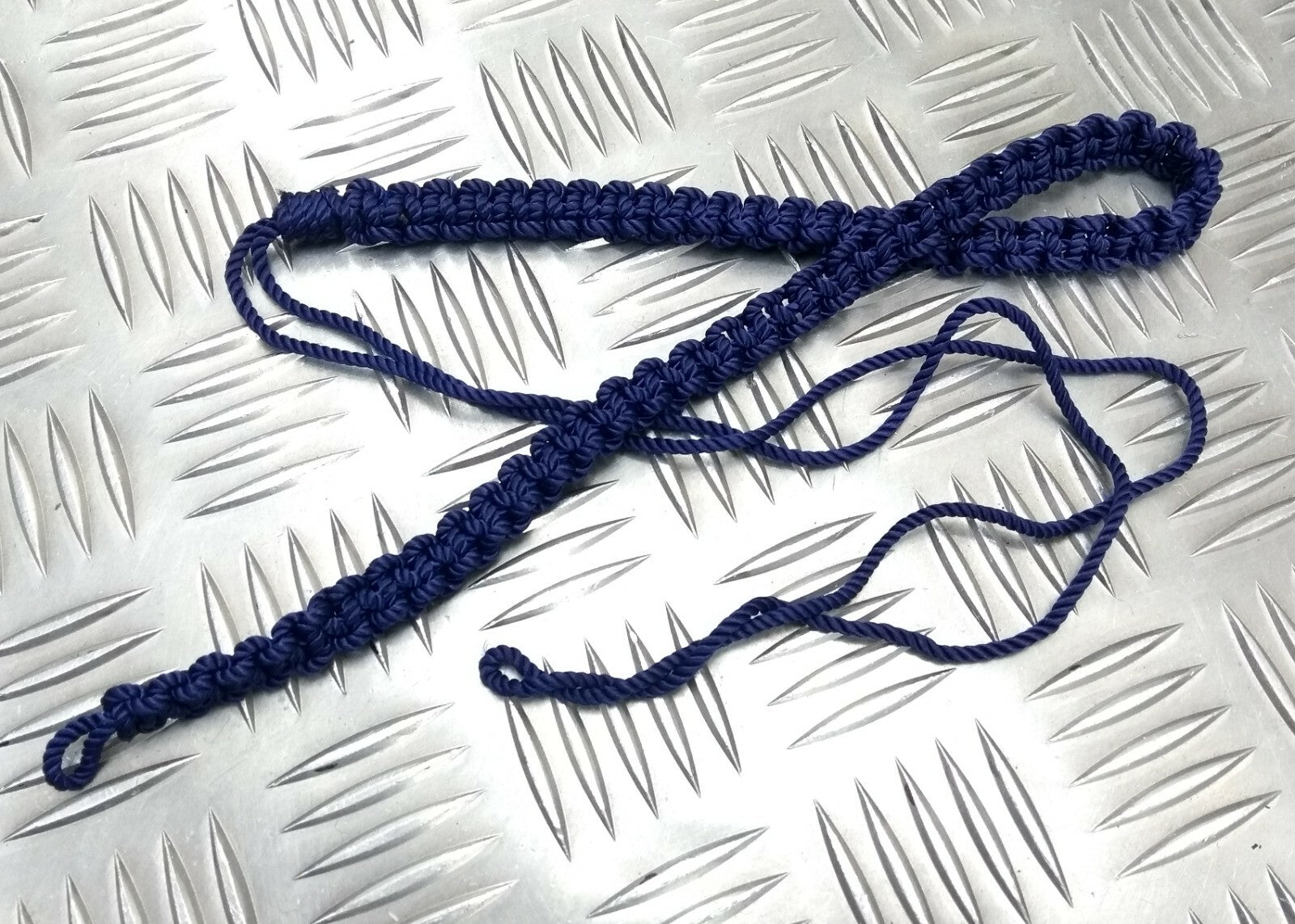 Genuine British Army Royal Corps of Signals Blue 3 Ply Lanyard Ceremonial