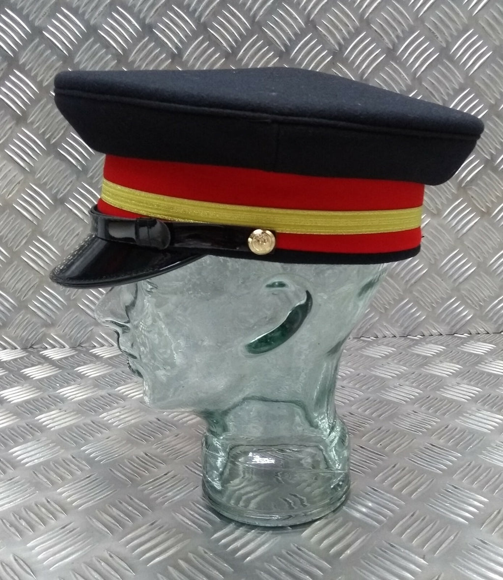 Abu Dhabi Hat UAE Insignia Buttons & Black Chinstrap Officers Hat No Badge 56cm