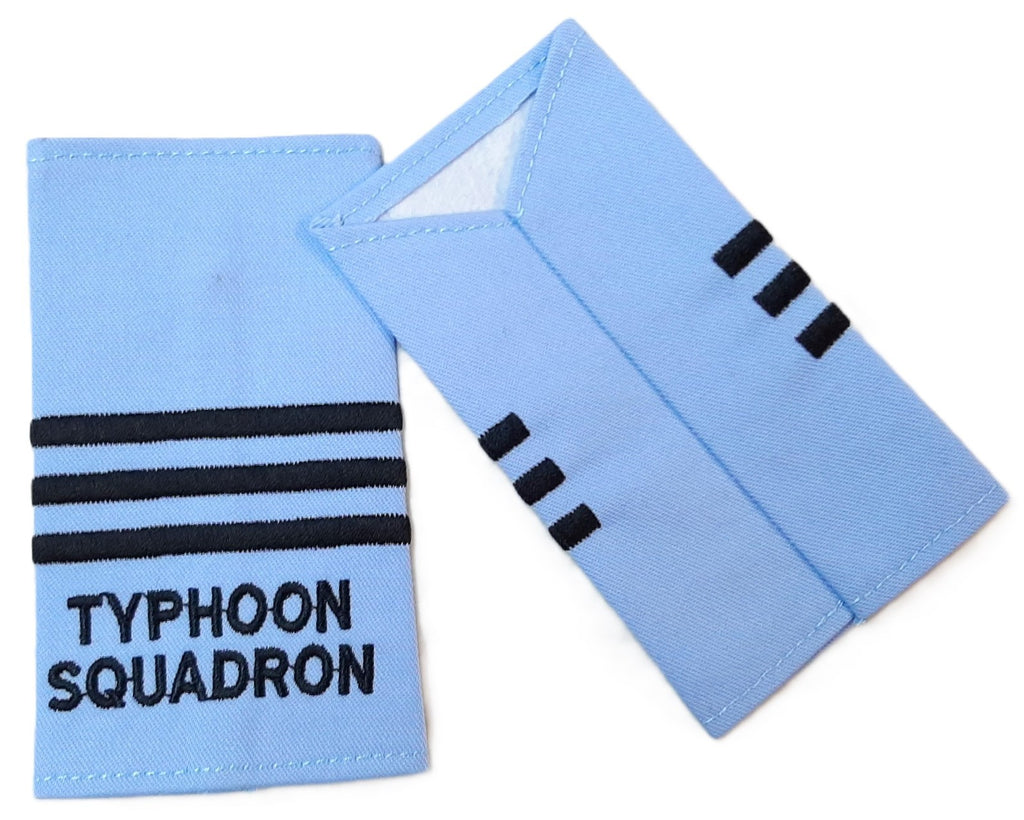 Typhoon Squadron Slides MTP RAF Royal Air Force Blue Shoulder Sliders 3 Bar
