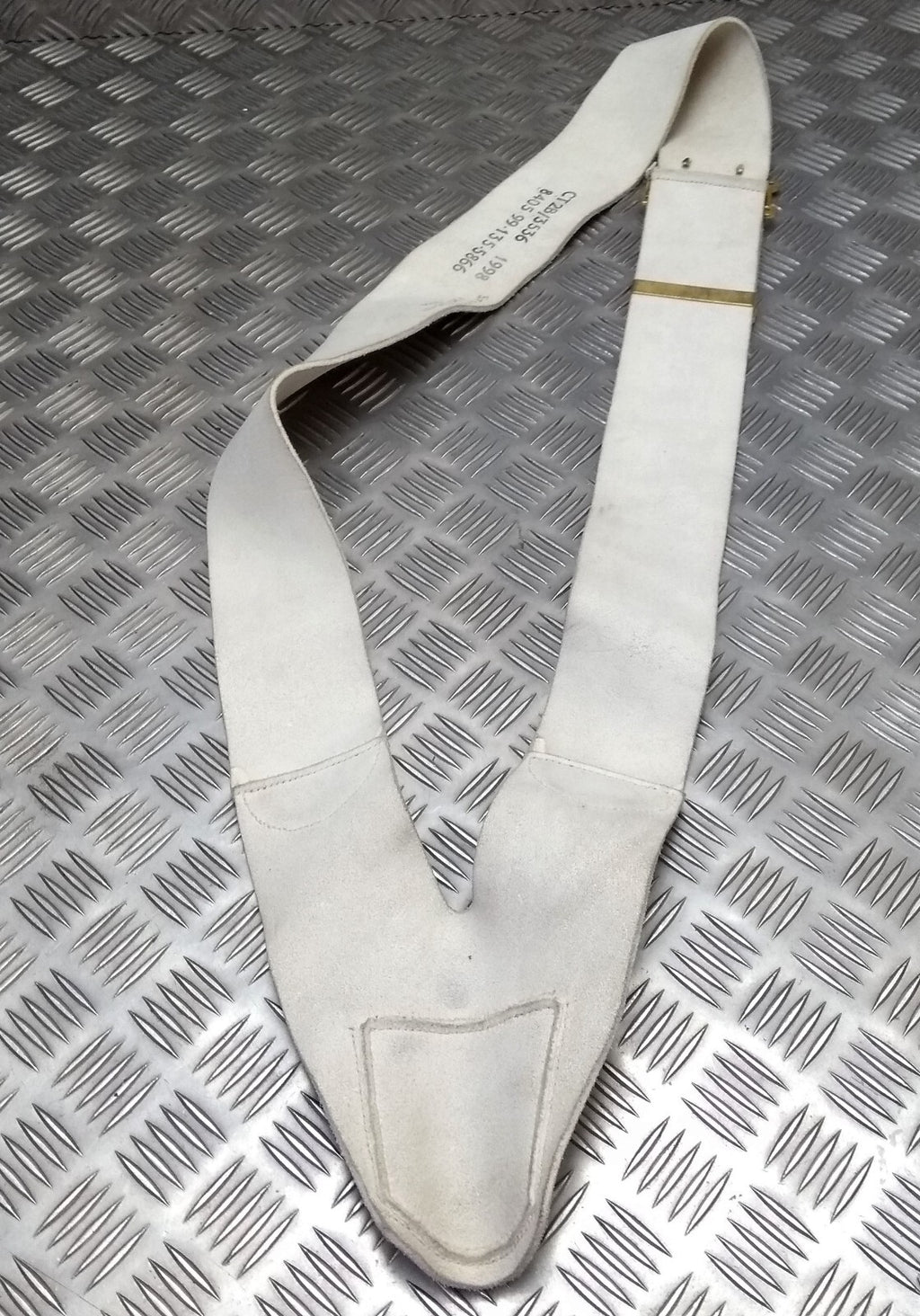 Welsh Buff Leather Colour Bearer Sling Issue With Buckle And Stay