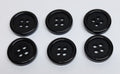 Vintage Army Buttons Old Pattern British Made Black 4 Hole Size 15mm