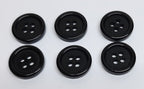 Vintage Army Buttons Old Pattern British Made Black 4 Hole Size 15mm