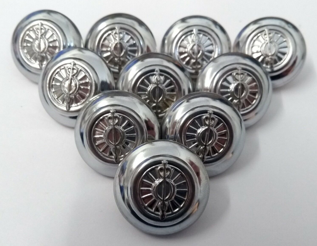 Genuine British Service Dress Chrome Buttons 38L - NEW