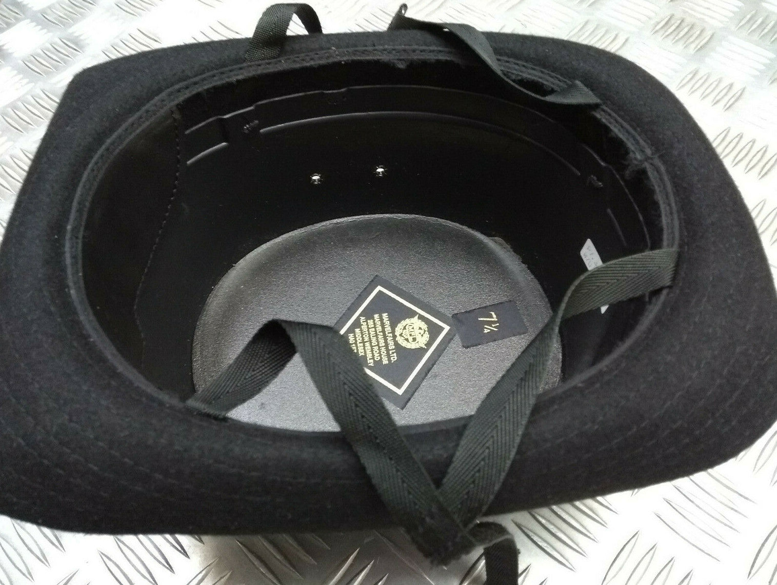 Bowler Hat Black Hard Top Complete With Chin Strap Assembly 59cm or 60cm