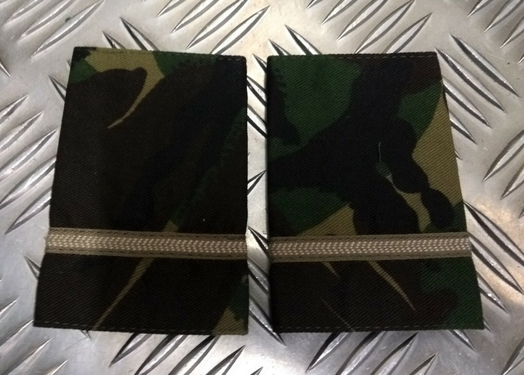 Pilot Officer Slide RAF Royal Air Force & Regiment Officers Rank Epaulettes DPM Camo - NEW