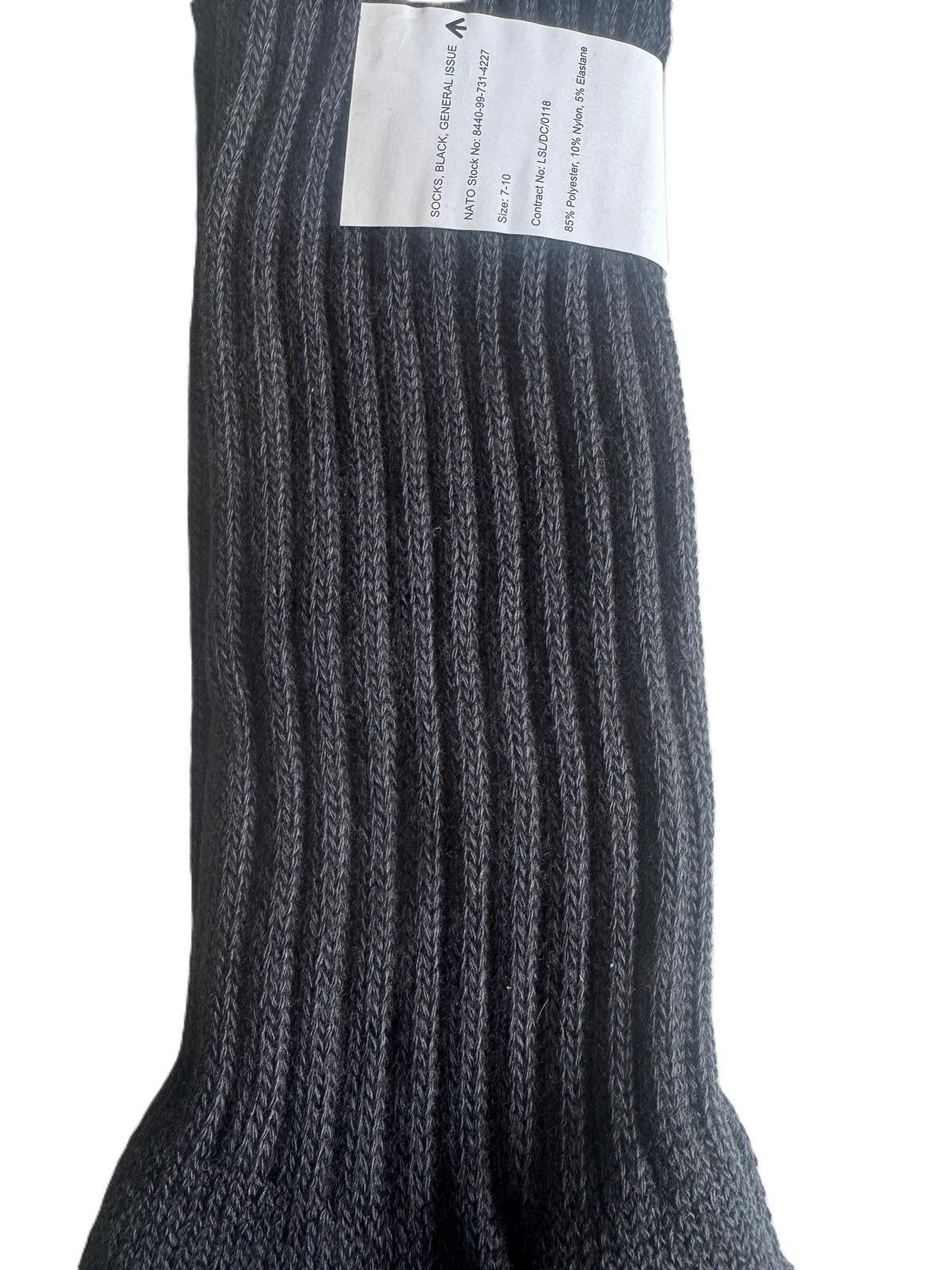 British Army Black General Issue Thick Combat / Commando Socks - NEW