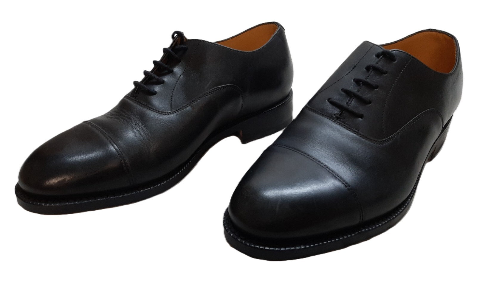 Naval Dress Shoes British Service Pattern Leather & Rubber Sections 7L