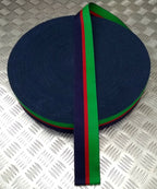 RADC Royal Army Dental Corps Green Red Navy Stable Belt Material 64mm