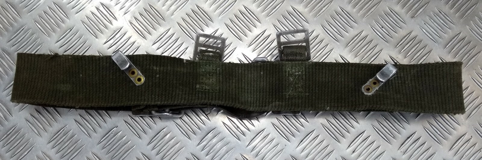 Vintage Belt M39 M40 WWII Type Webbing Load Carrying Leather Canvas Grade 2