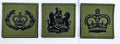 Genuine British Issue Green Rank Patches / Badges Assorted Ranks- NEW