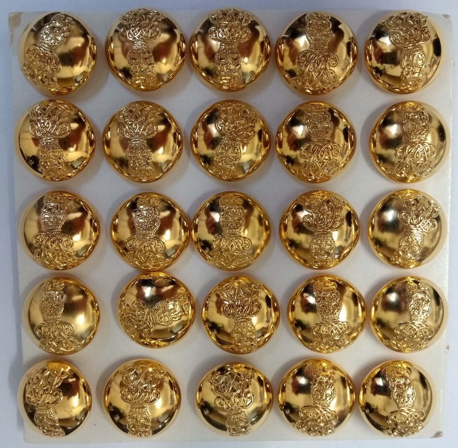 Genuine British Army The Life Guards Regiment Officers Dress Buttons 30L x25
