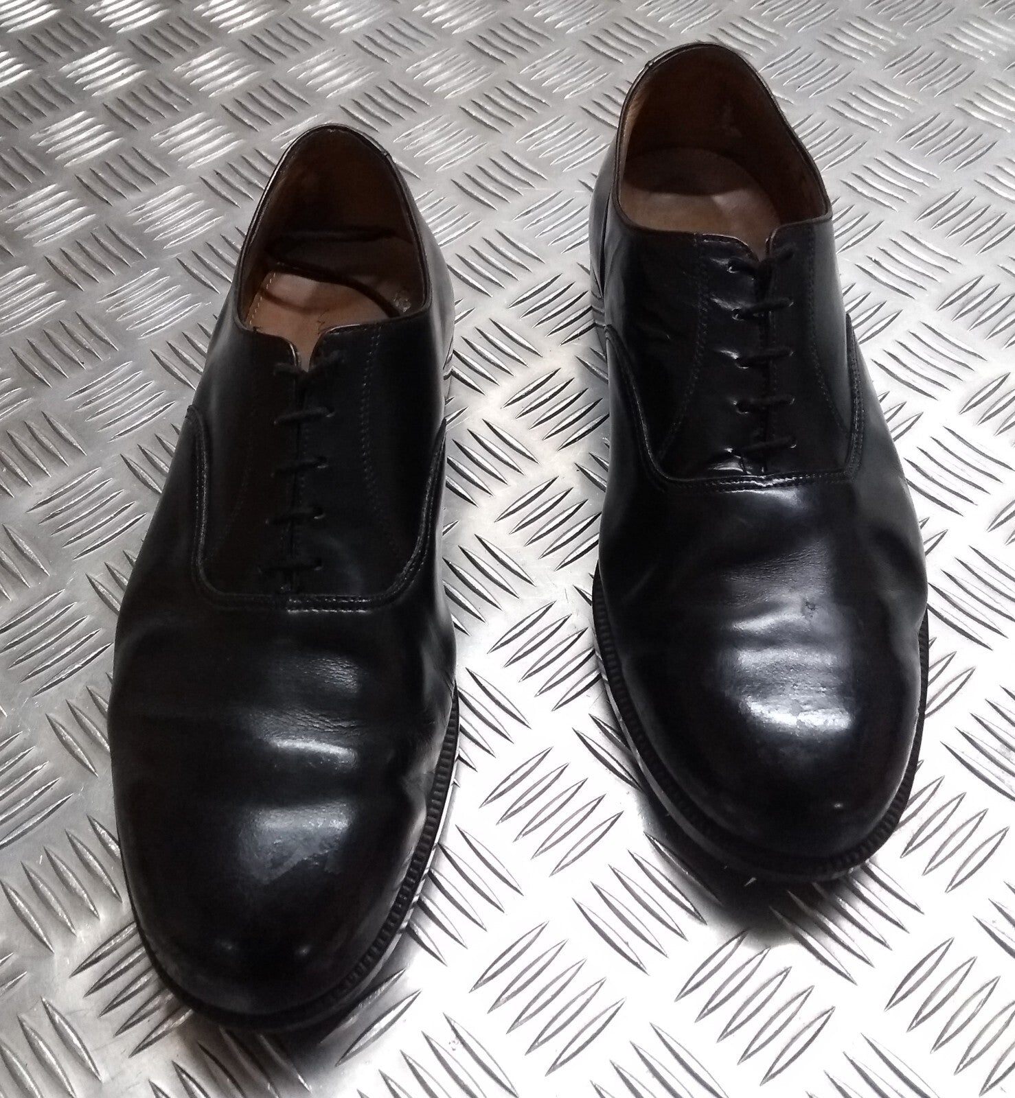 Black Parade Shoe Genuine British Type Plain Toe Cap DMS Sole Grade 1