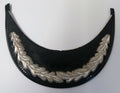 Genuine British Made Senior Officer Silver Mylar Braided Dress Cap Peak