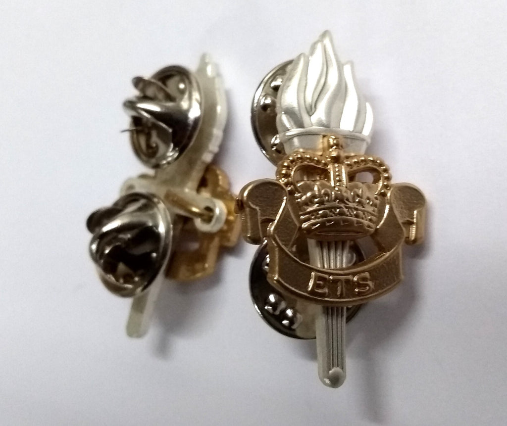 AGC Collar Dogs Army Metal Badges ETS Educational and Training Services