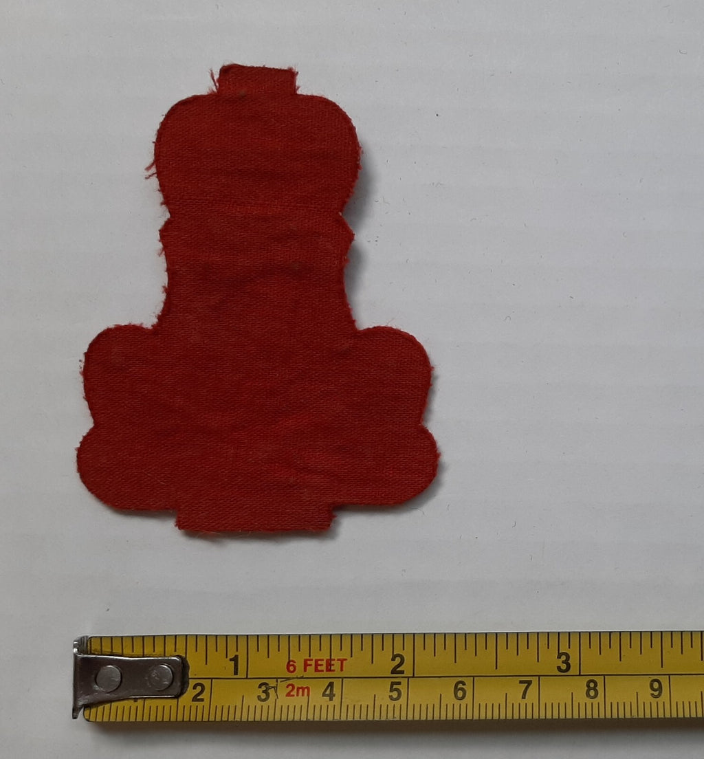 Lyre and Crown No1 and Ceremonial Dress British Army Red Embroidered Arm Patch