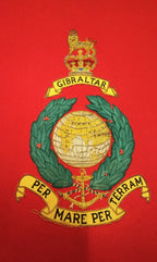 British Royal Marines RM Ceremonial / Lectern Banner PER MARE PER TERRAM