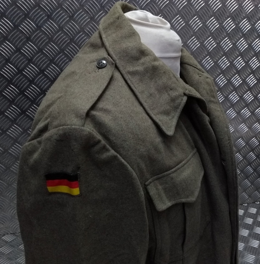 Vintage Field Jacket German Army 1960s Pattern Wool Serge Bundeswehr 104cm