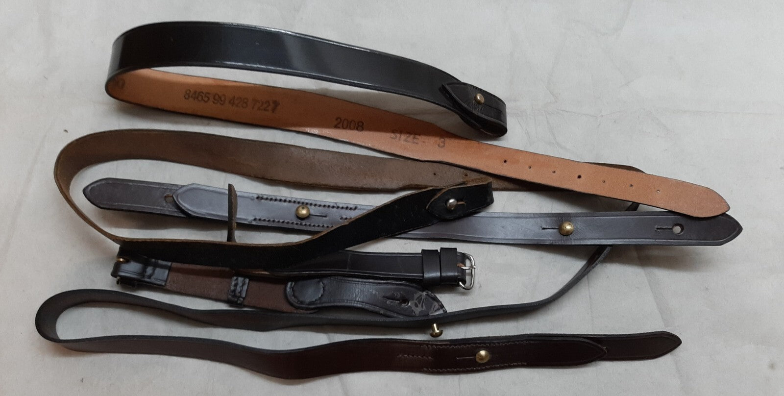 Leather Straps / Sling Job Lot of Leather Wear & Assorted Type and Fittings x6