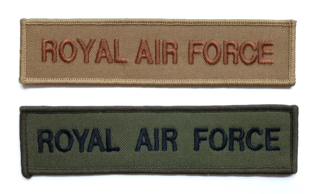 RAF Royal Air Force Badges Chest Tape Bars Olive and Coyote New old Stock