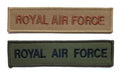 RAF Royal Air Force Badges Chest Tape Bars Olive and Coyote New old Stock