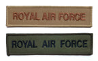 RAF Royal Air Force Badges Chest Tape Bars Olive and Coyote New old Stock
