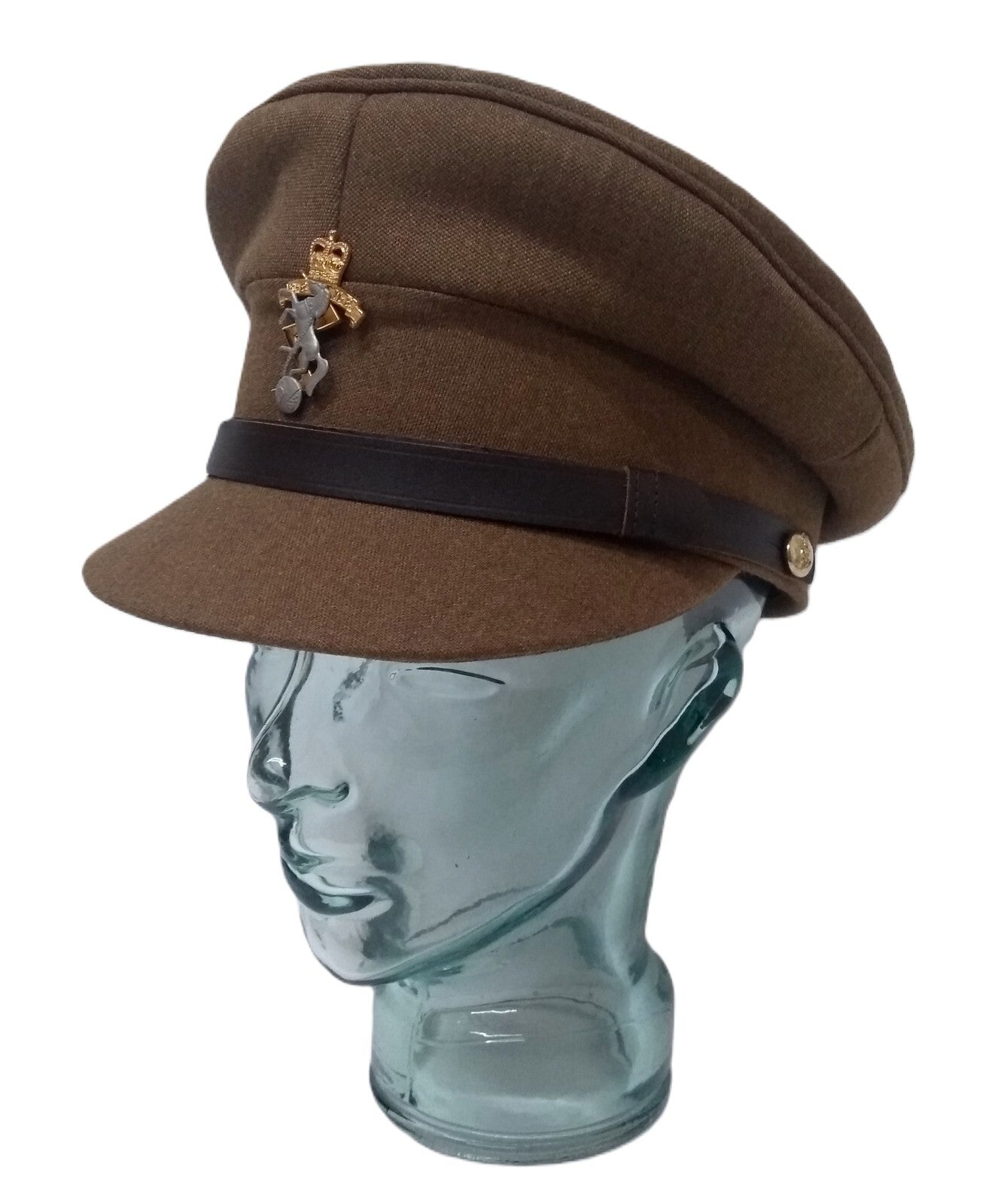 No2 Officer Hat REME British Army Full Insignia & Chin Strap Goldings 56cm