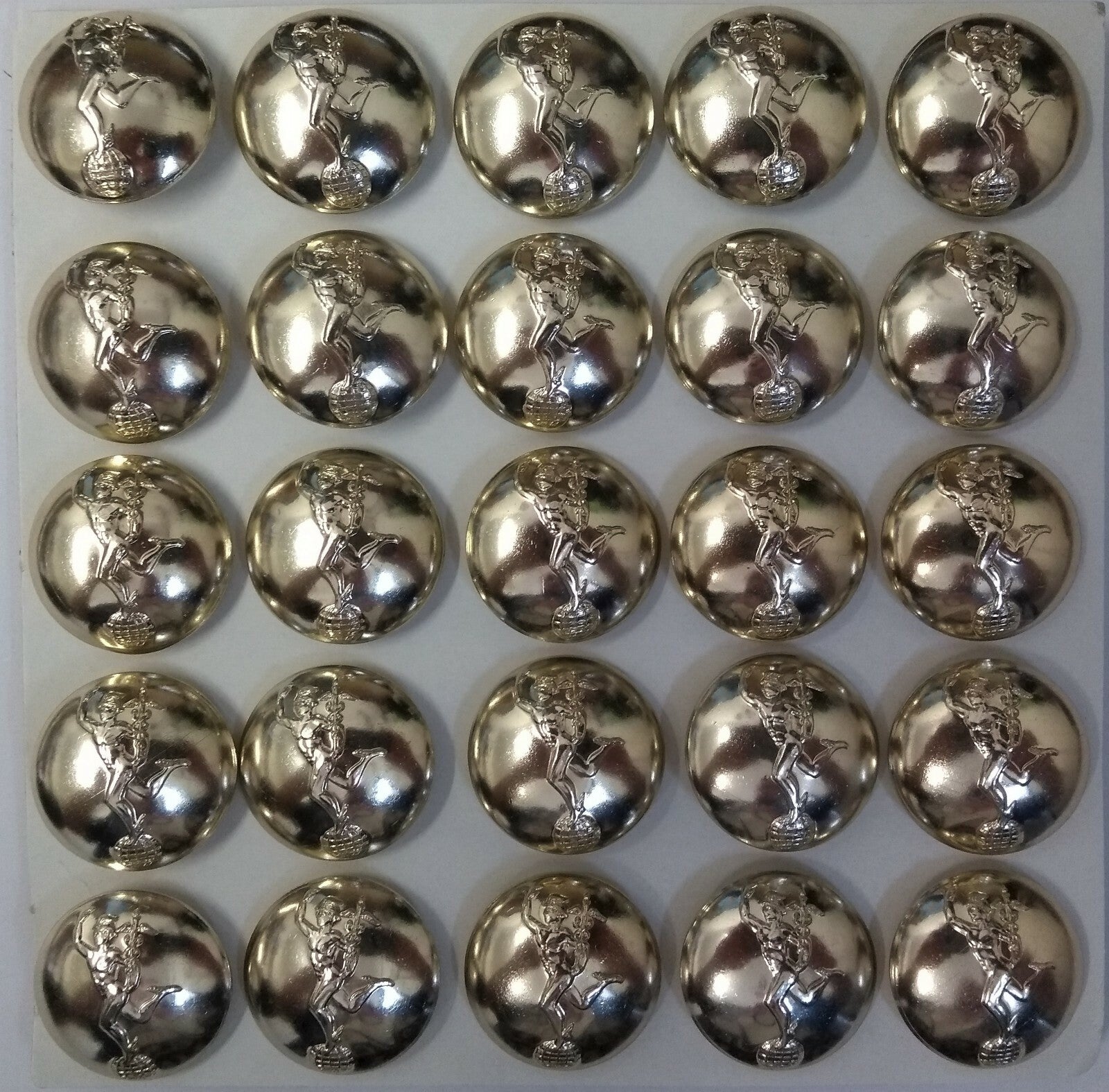 Genuine British Army X 25 Royal Corps of Signals Insignia Dress Buttons 40L